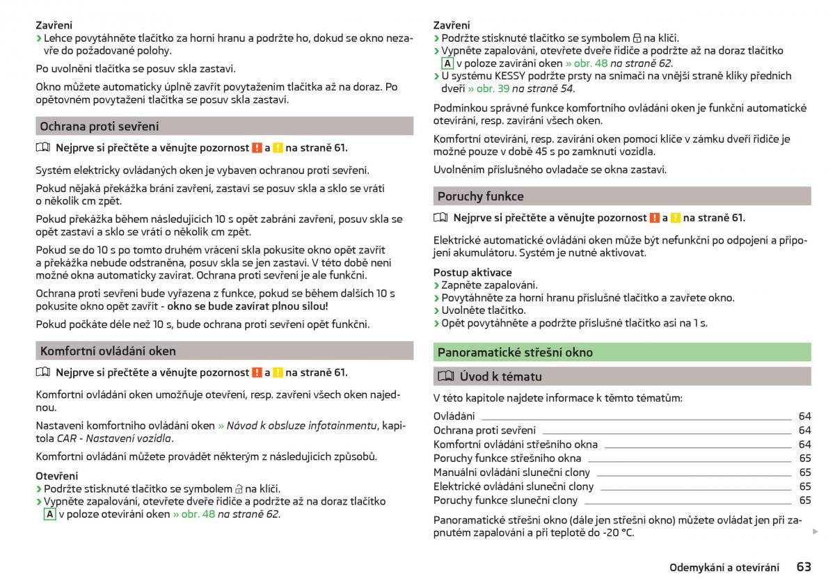 Skoda Superb III 3 navod k obsludze / page 65