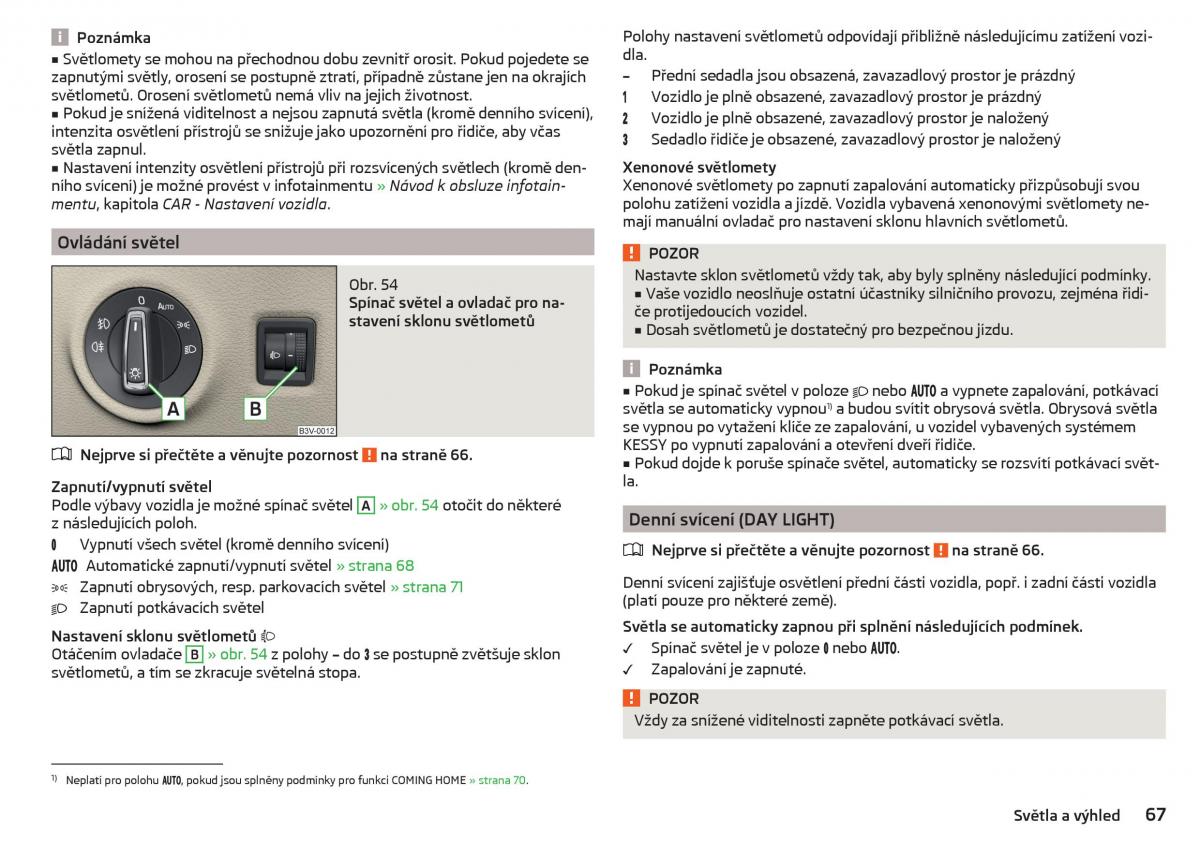 Skoda Superb III 3 navod k obsludze / page 69