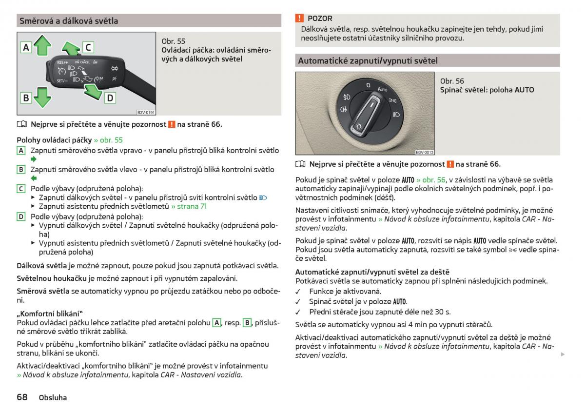 Skoda Superb III 3 navod k obsludze / page 70