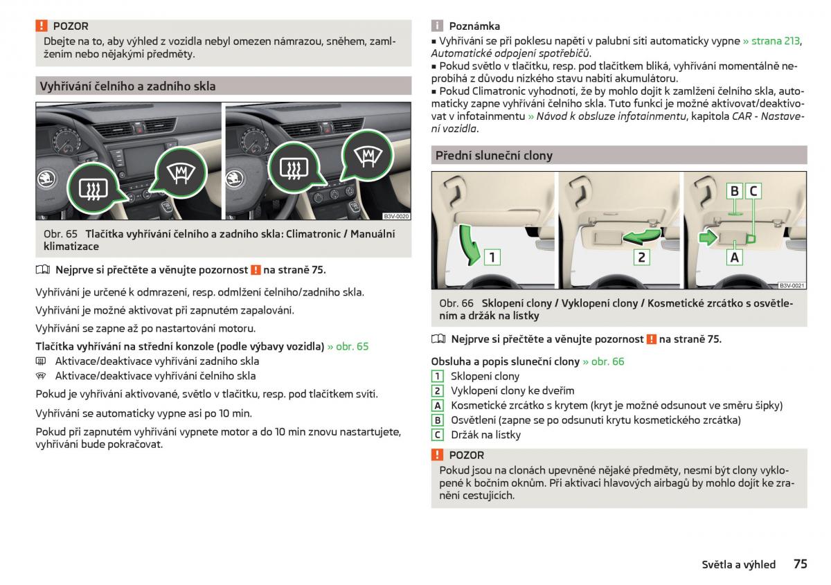 Skoda Superb III 3 navod k obsludze / page 77