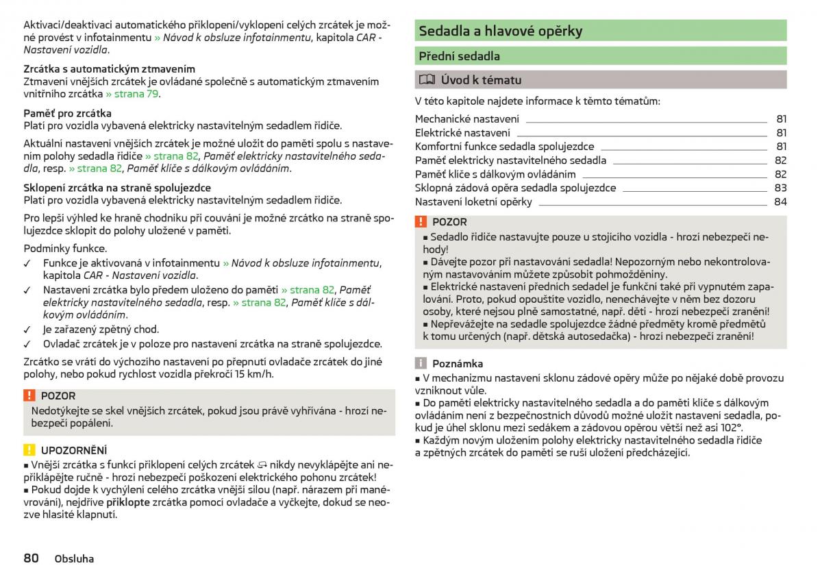 Skoda Superb III 3 navod k obsludze / page 82