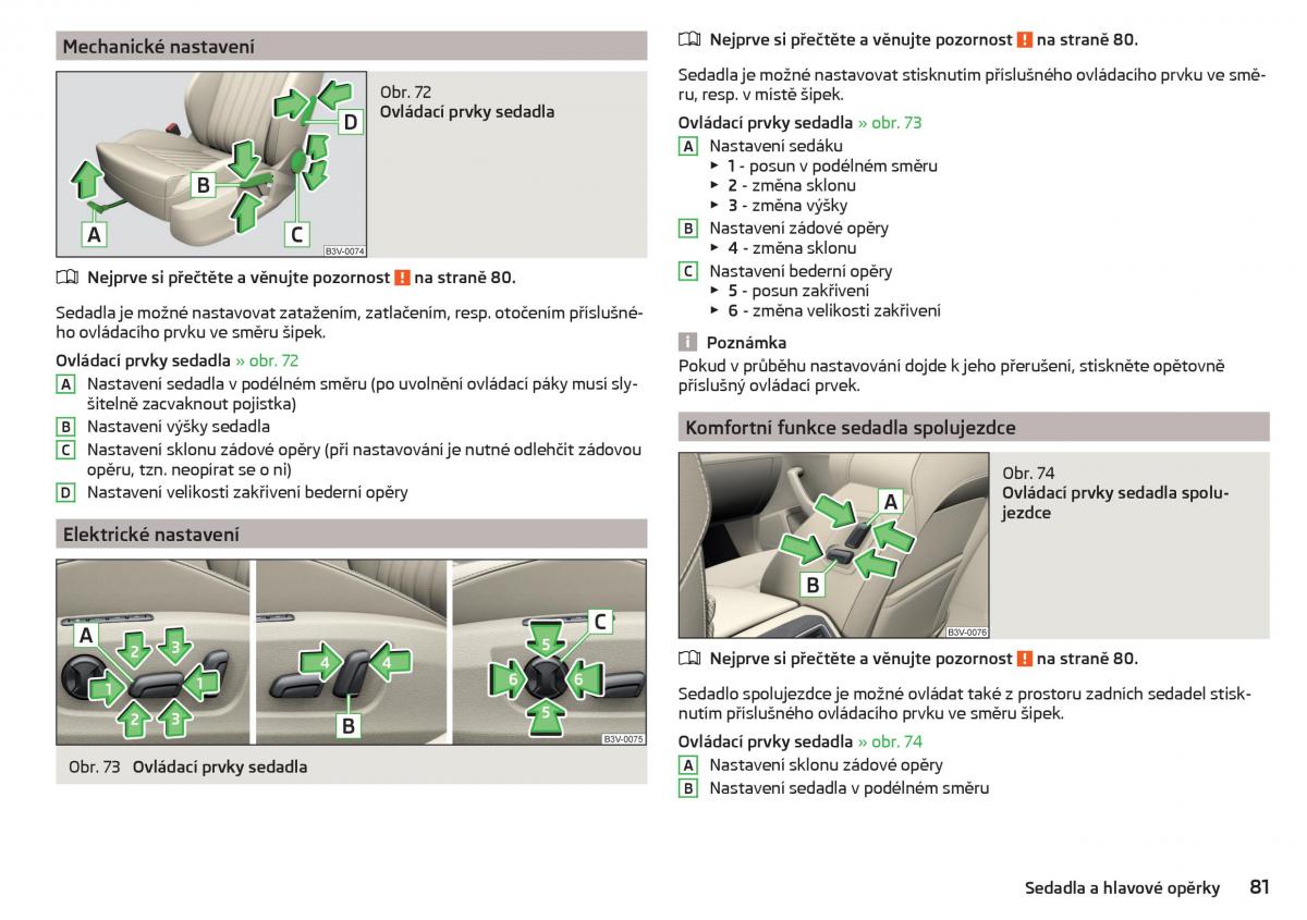 Skoda Superb III 3 navod k obsludze / page 83