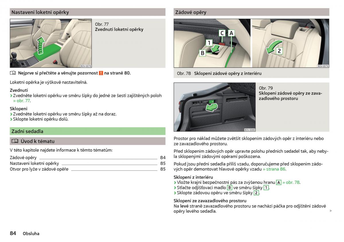 Skoda Superb III 3 navod k obsludze / page 86