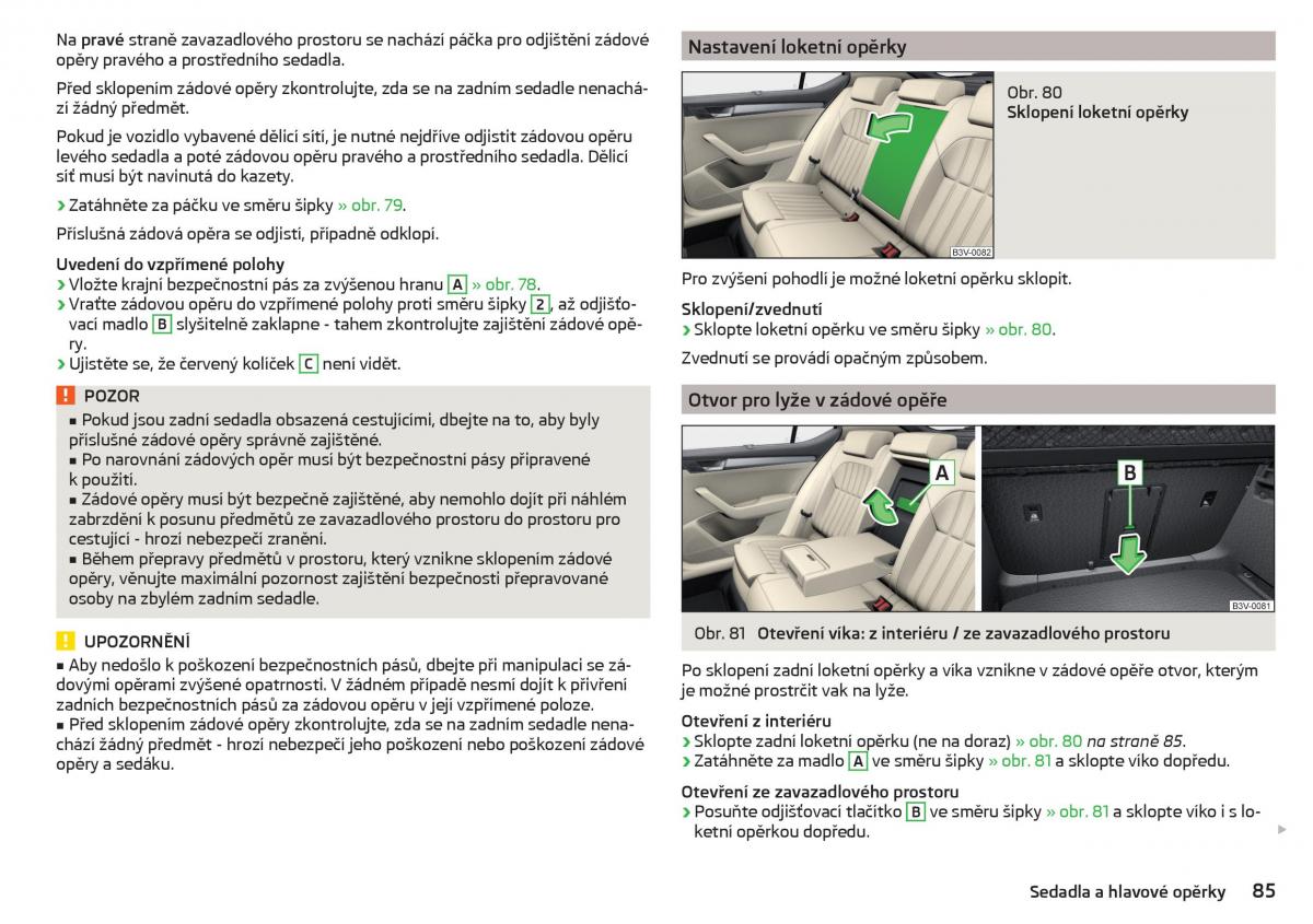 Skoda Superb III 3 navod k obsludze / page 87