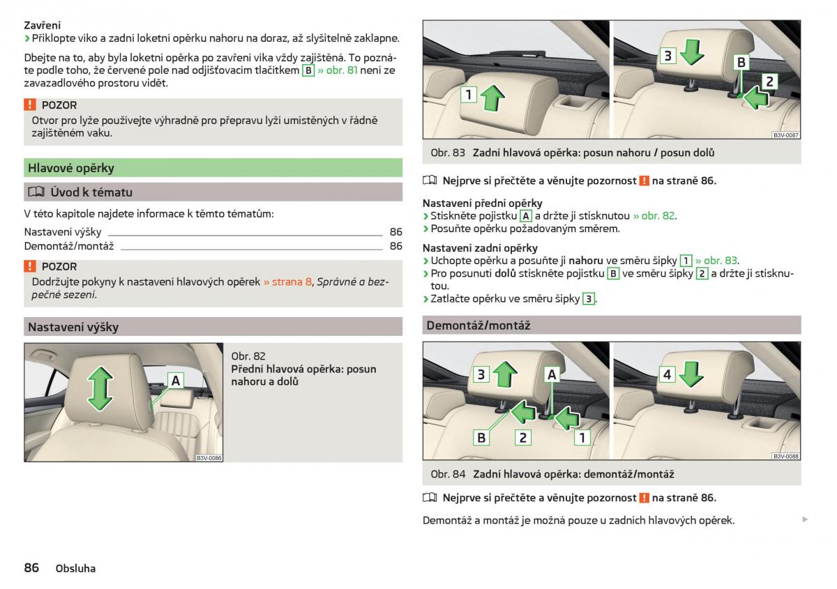 Skoda Superb III 3 navod k obsludze / page 88