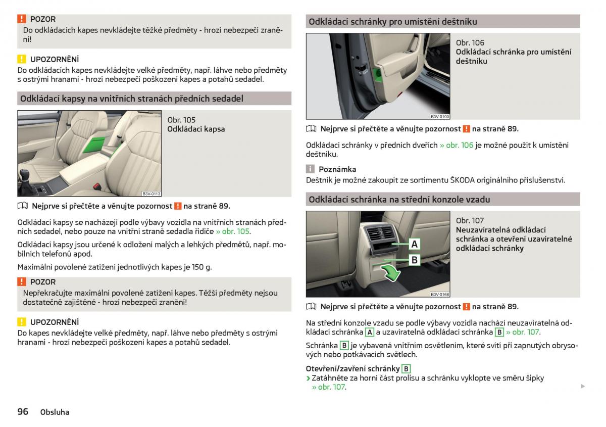 Skoda Superb III 3 navod k obsludze / page 98