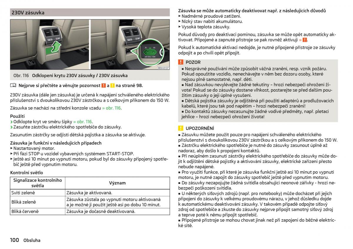 Skoda Superb III 3 navod k obsludze / page 102