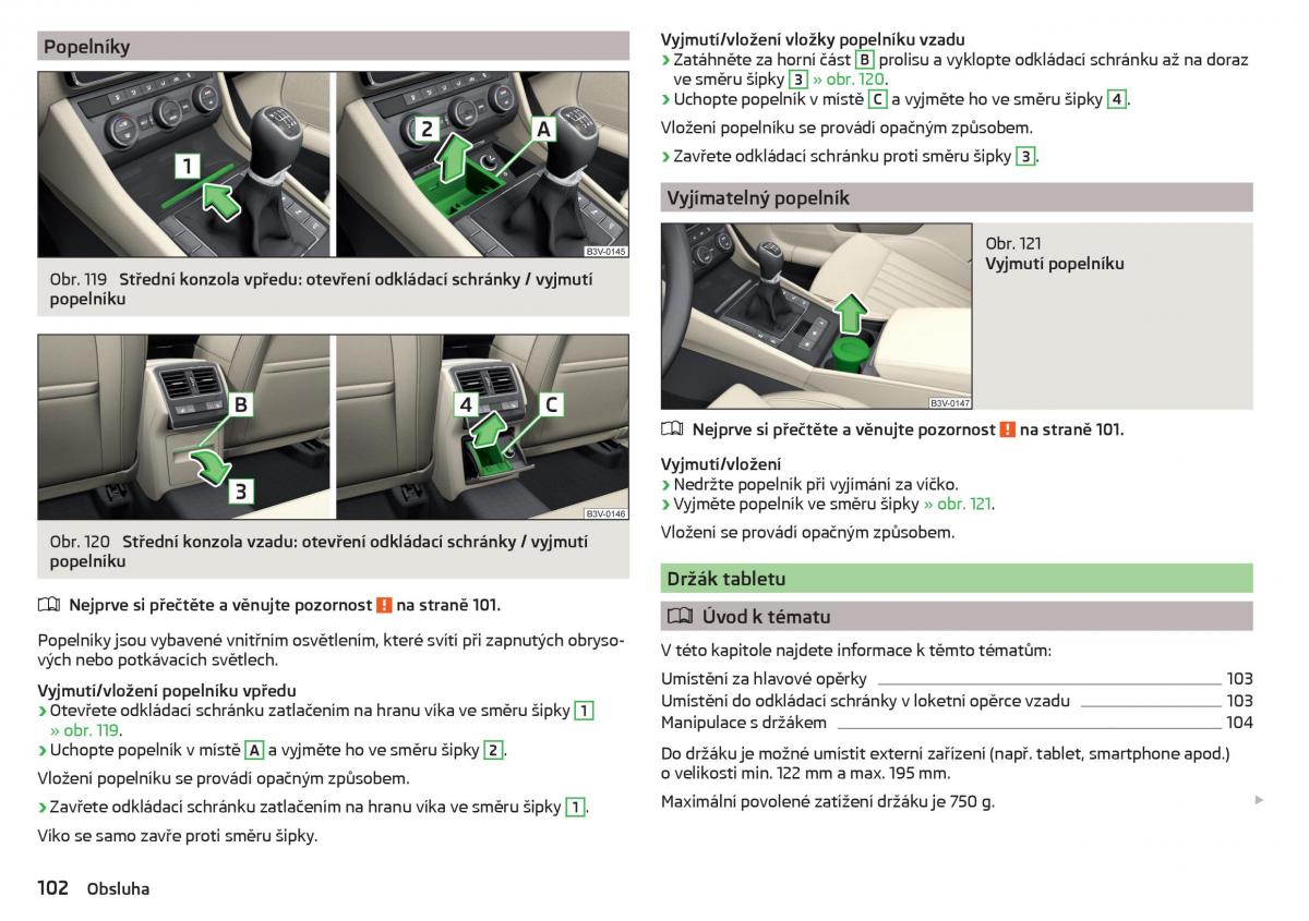 Skoda Superb III 3 navod k obsludze / page 104