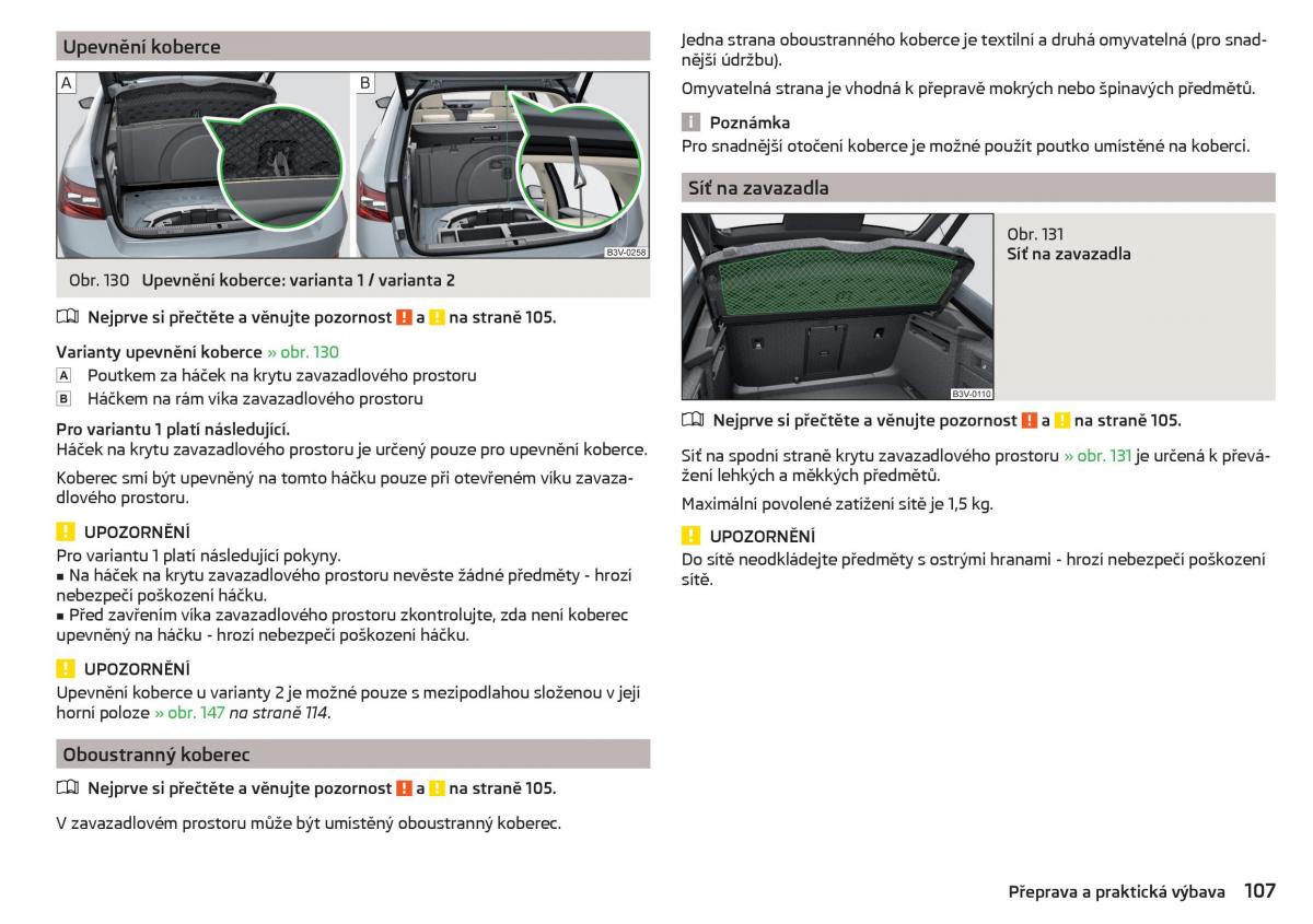 Skoda Superb III 3 navod k obsludze / page 109