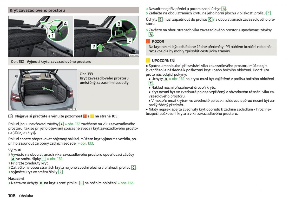 Skoda Superb III 3 navod k obsludze / page 110