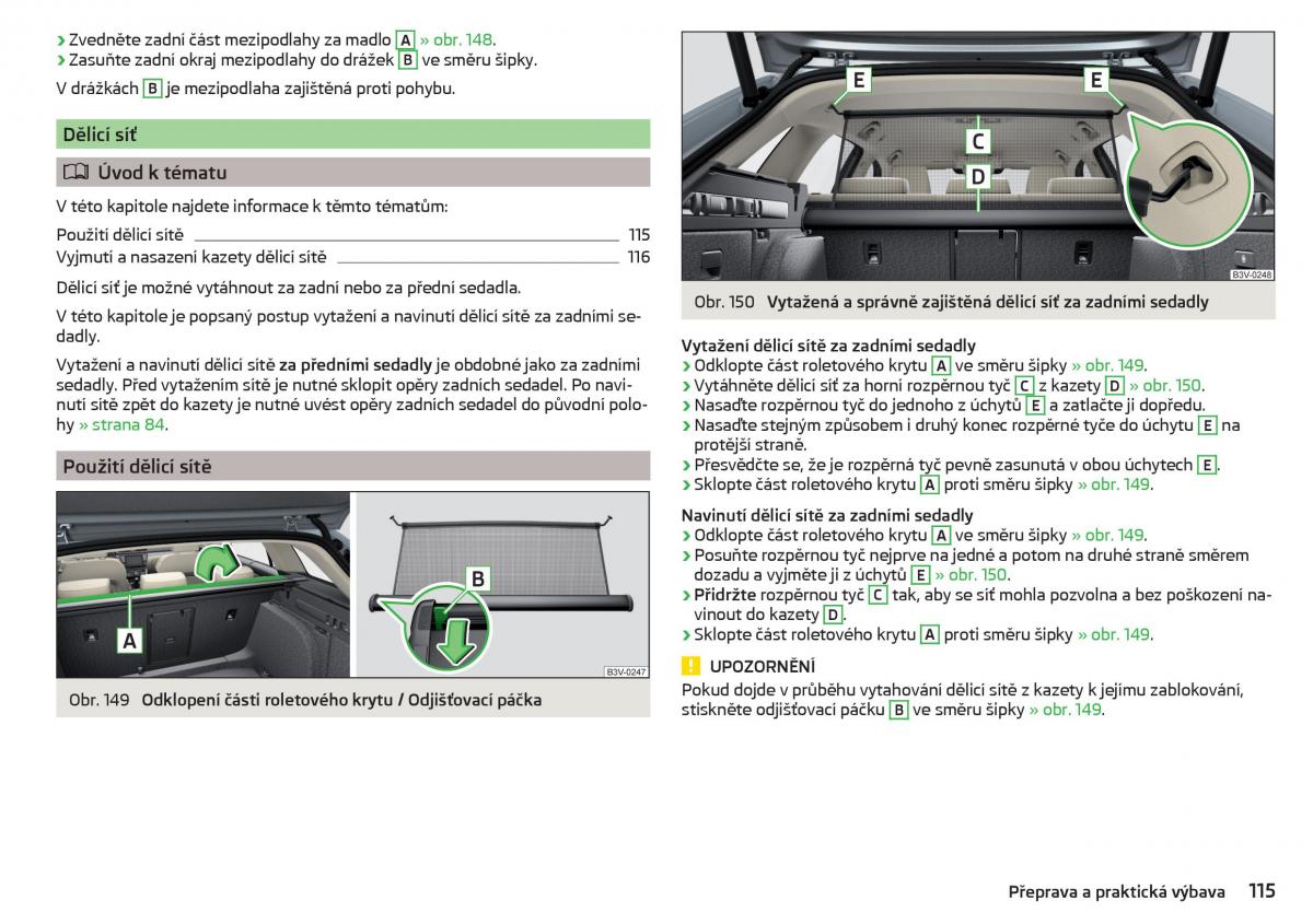 Skoda Superb III 3 navod k obsludze / page 117