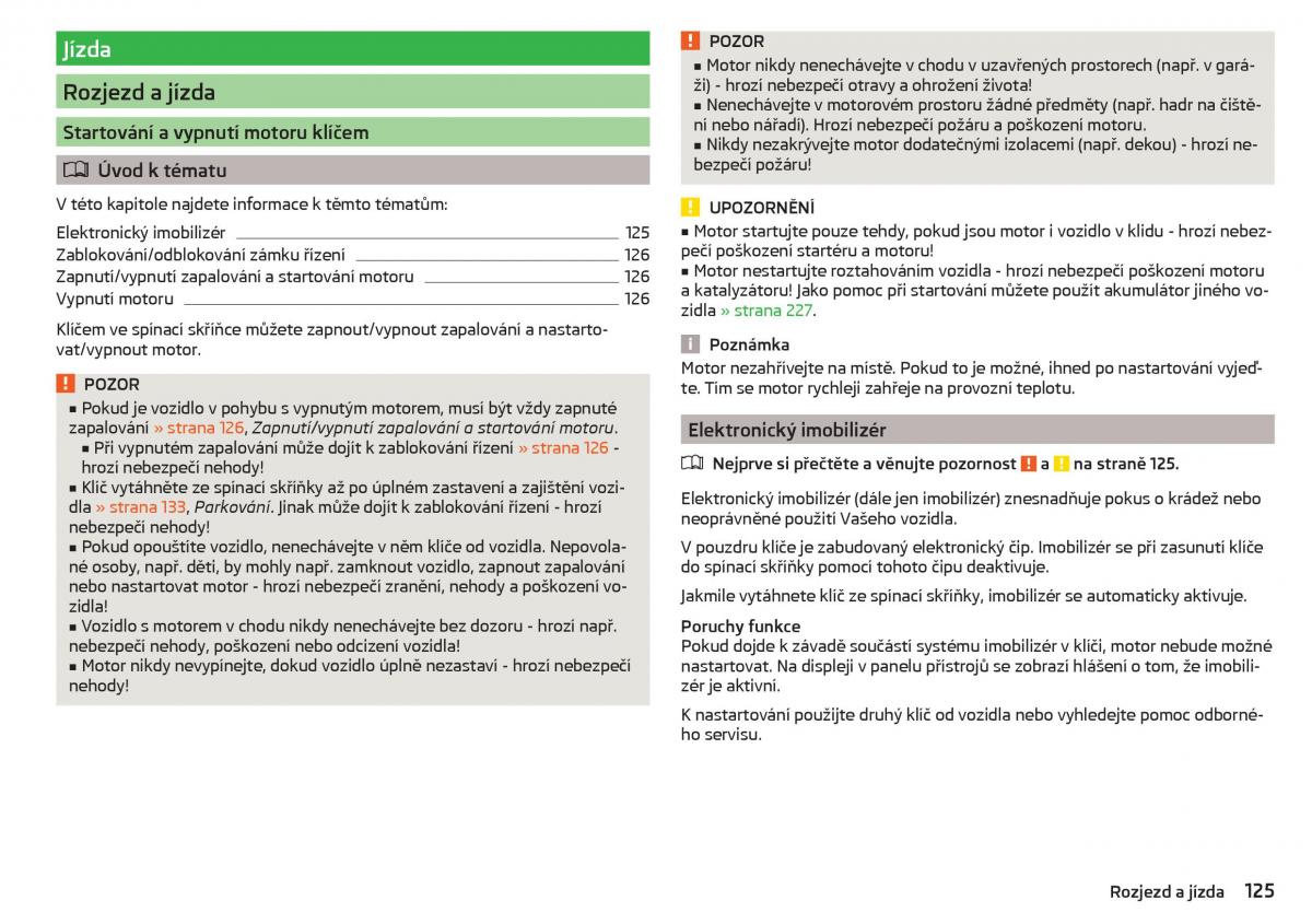 Skoda Superb III 3 navod k obsludze / page 127