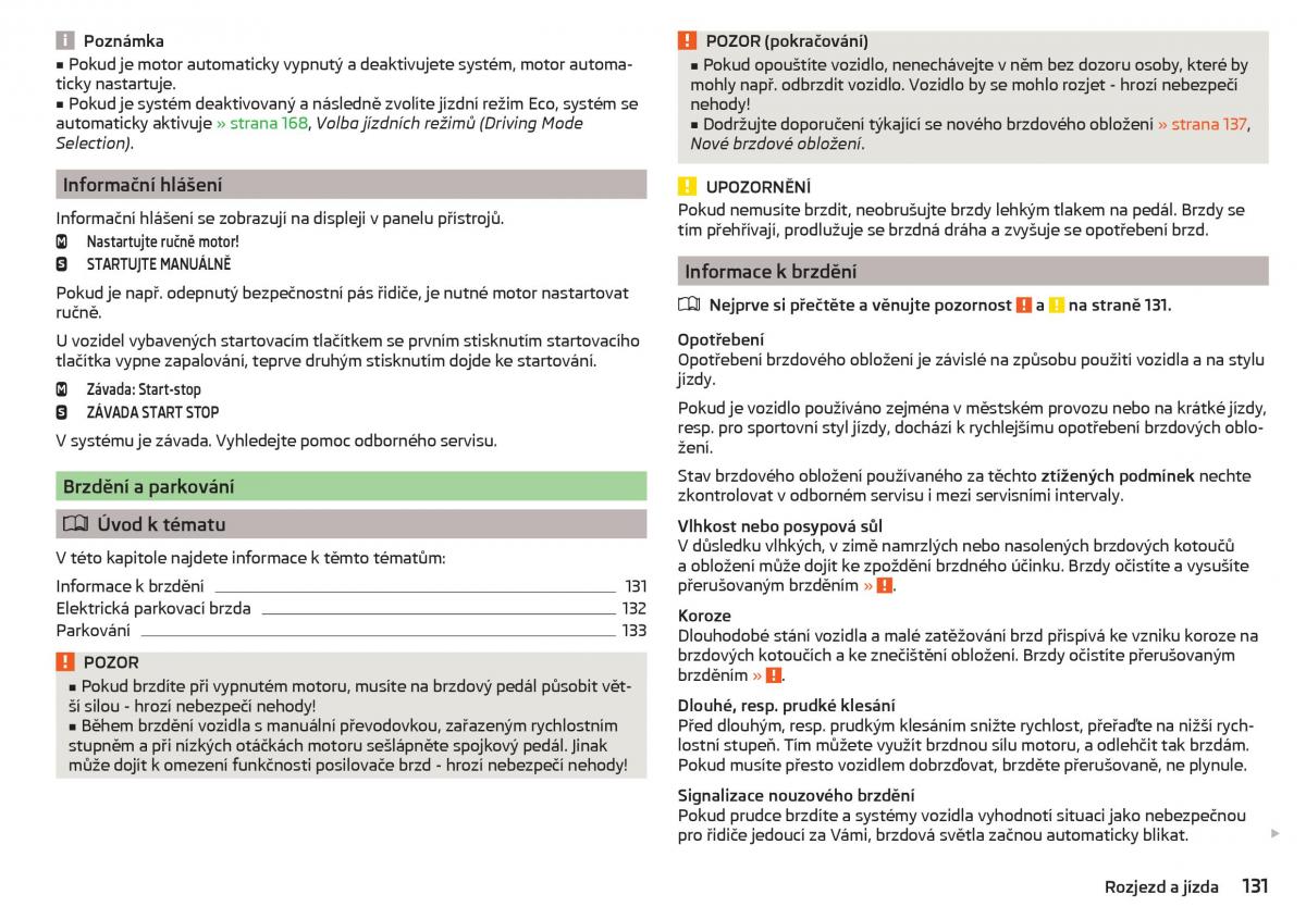 Skoda Superb III 3 navod k obsludze / page 133