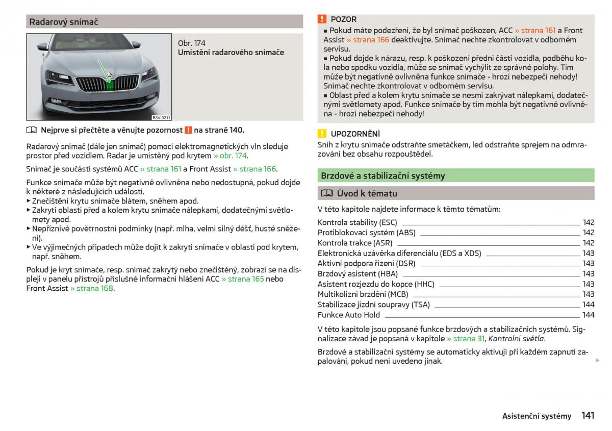 Skoda Superb III 3 navod k obsludze / page 143