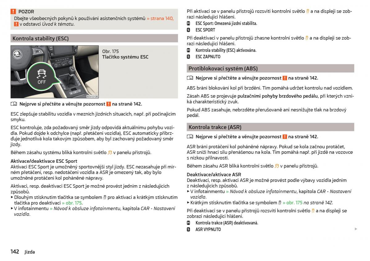 Skoda Superb III 3 navod k obsludze / page 144