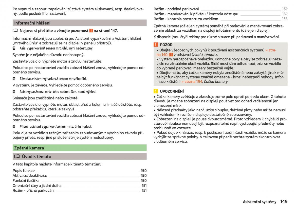 Skoda Superb III 3 navod k obsludze / page 151