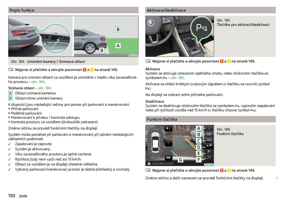 Skoda Superb III 3 navod k obsludze / page 152