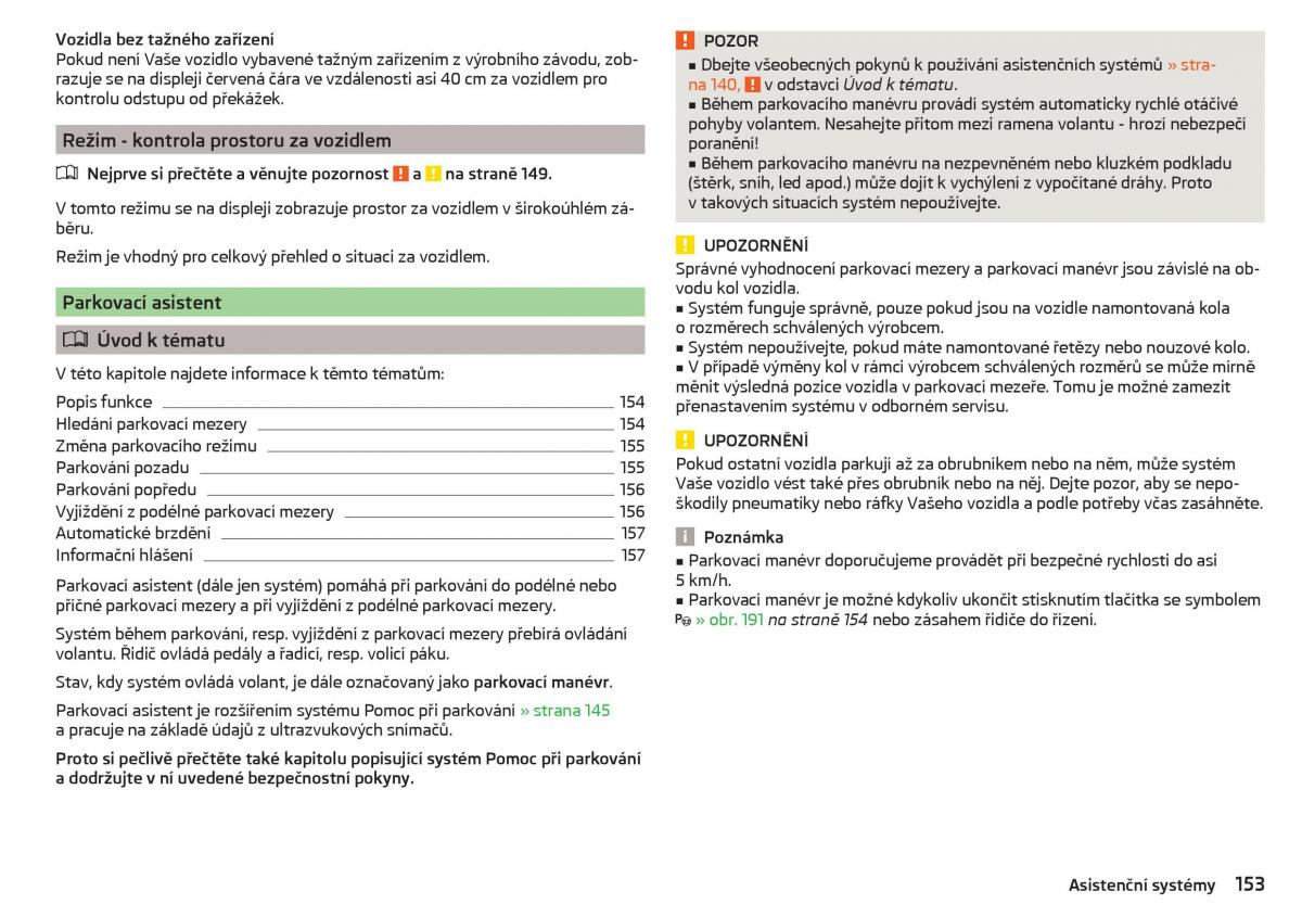 Skoda Superb III 3 navod k obsludze / page 155