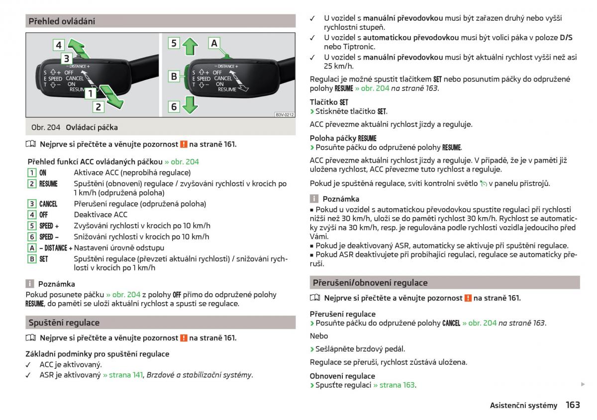 Skoda Superb III 3 navod k obsludze / page 165