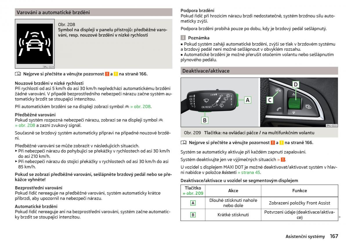 Skoda Superb III 3 navod k obsludze / page 169