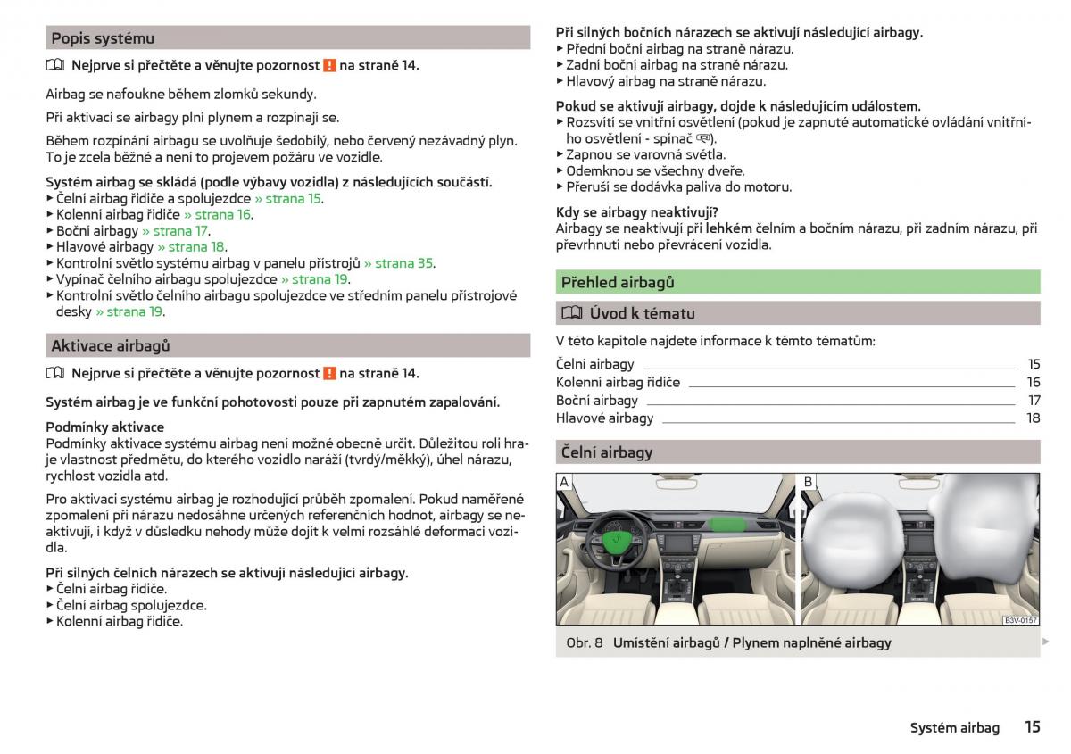 Skoda Superb III 3 navod k obsludze / page 17