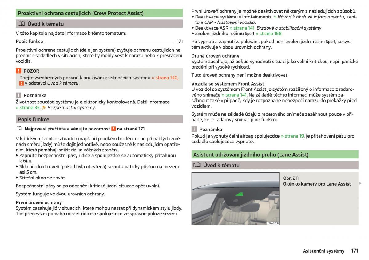 Skoda Superb III 3 navod k obsludze / page 173