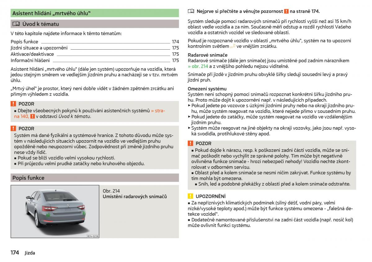 Skoda Superb III 3 navod k obsludze / page 176