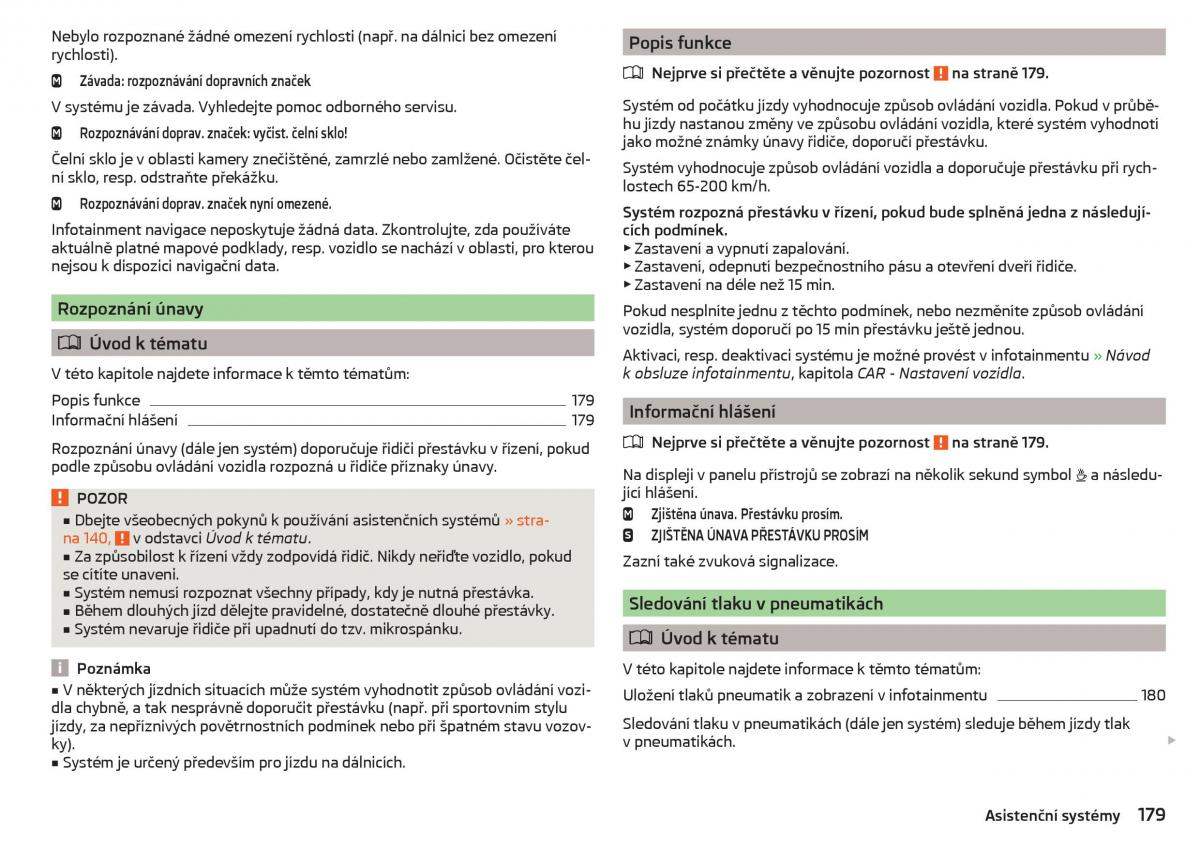 Skoda Superb III 3 navod k obsludze / page 181