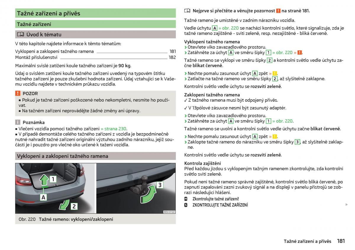 Skoda Superb III 3 navod k obsludze / page 183