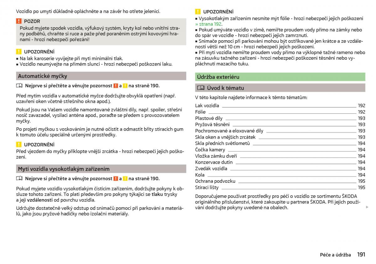 Skoda Superb III 3 navod k obsludze / page 193