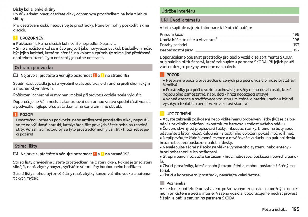 Skoda Superb III 3 navod k obsludze / page 197