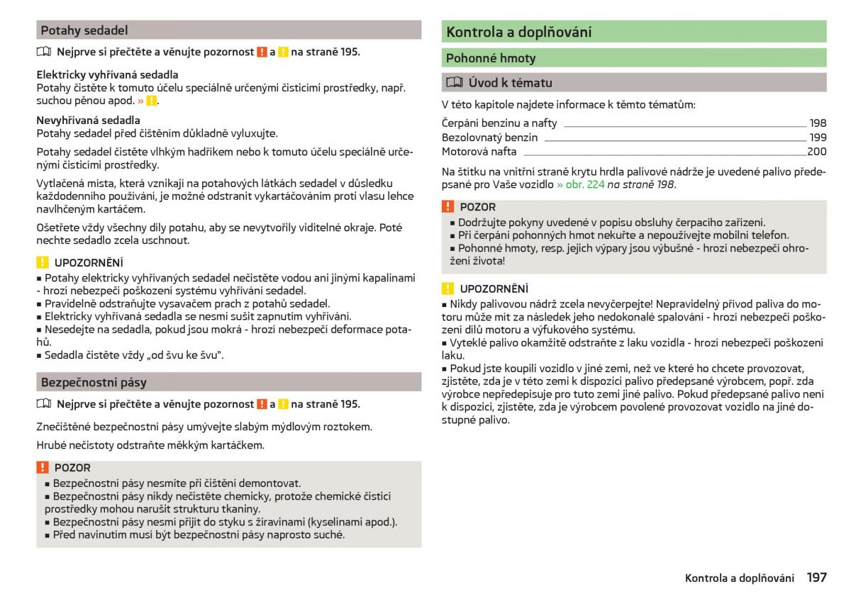 Skoda Superb III 3 navod k obsludze / page 199