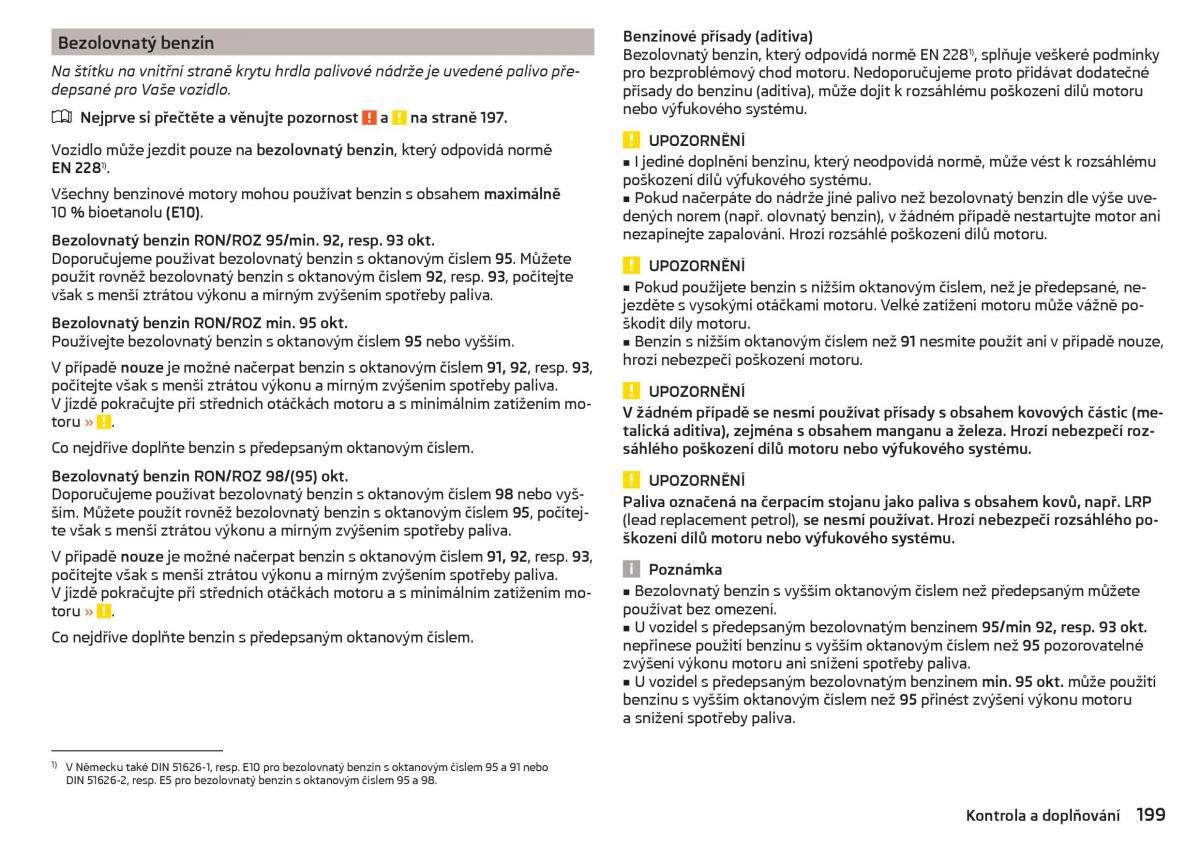 Skoda Superb III 3 navod k obsludze / page 201