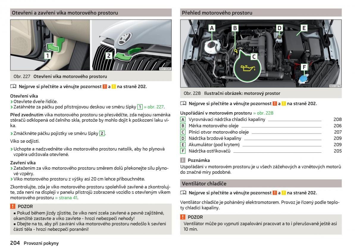 Skoda Superb III 3 navod k obsludze / page 206