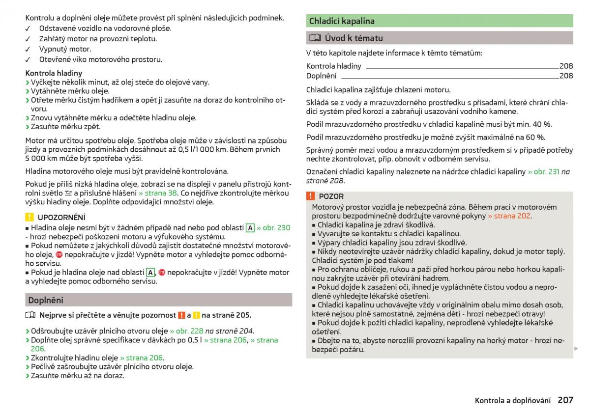 Skoda Superb III 3 navod k obsludze / page 209