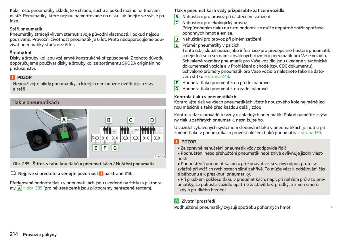 Skoda Superb III 3 navod k obsludze / page 216