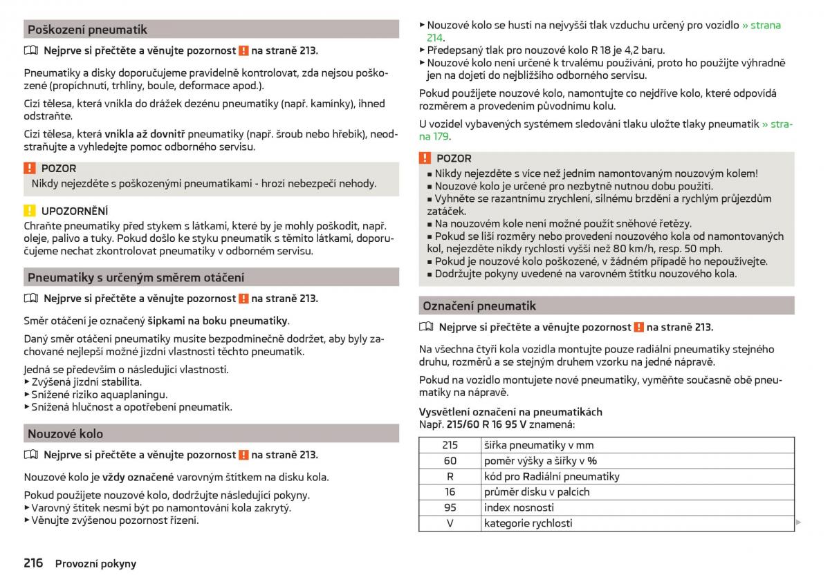 Skoda Superb III 3 navod k obsludze / page 218