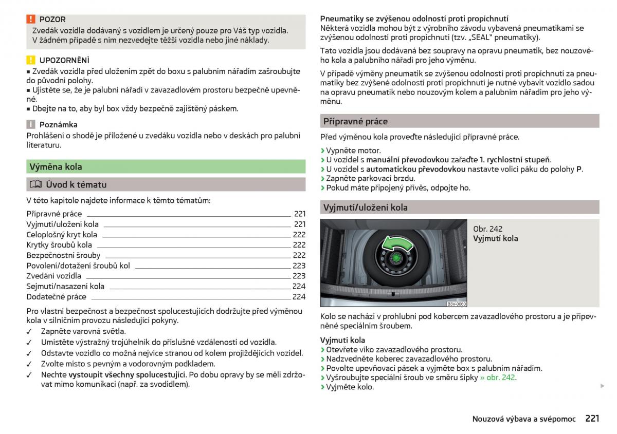 Skoda Superb III 3 navod k obsludze / page 223