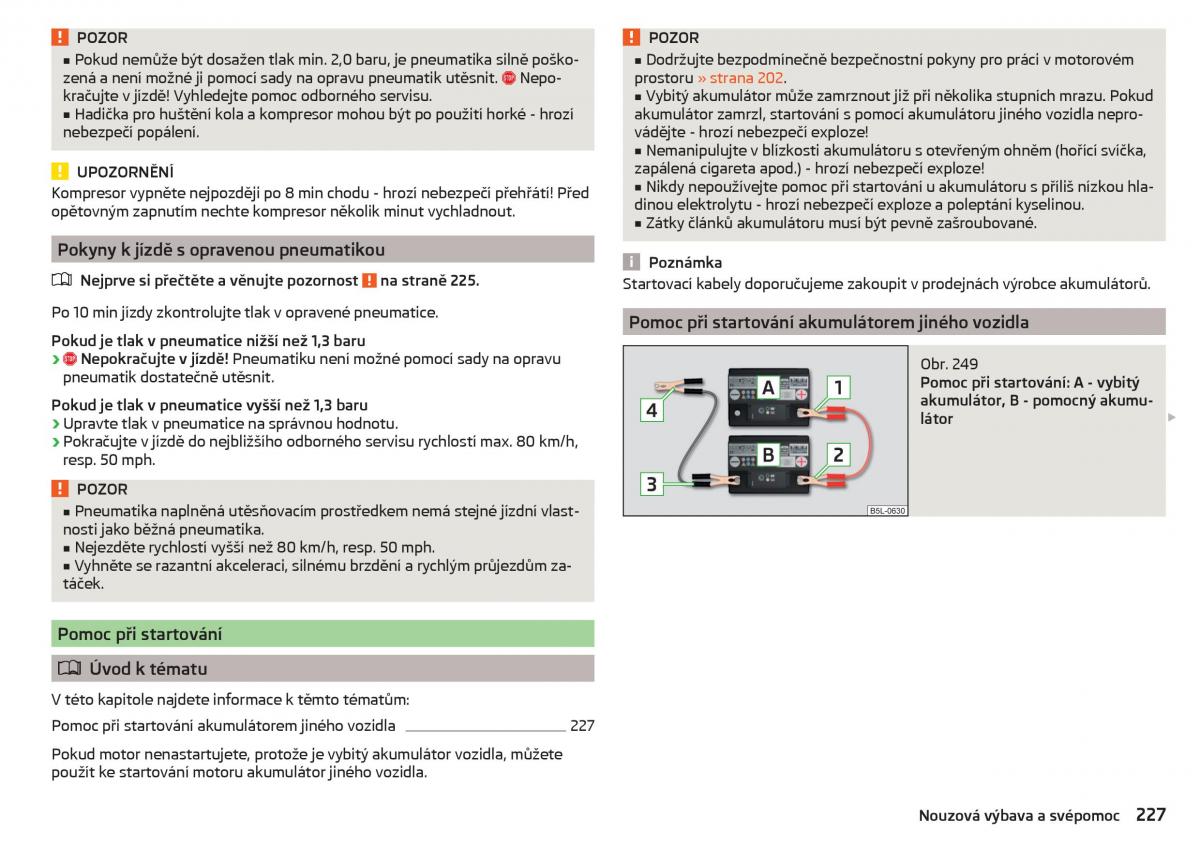 Skoda Superb III 3 navod k obsludze / page 229