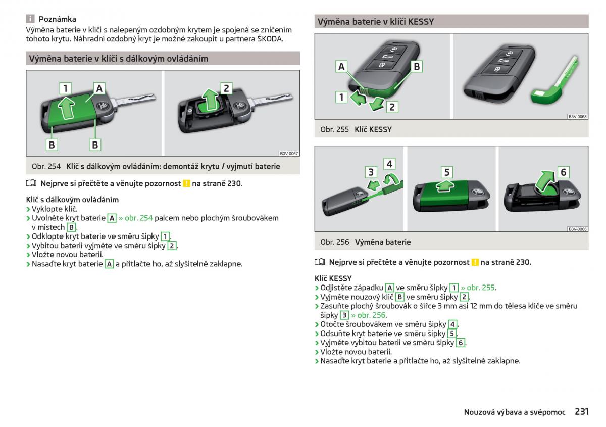 Skoda Superb III 3 navod k obsludze / page 233