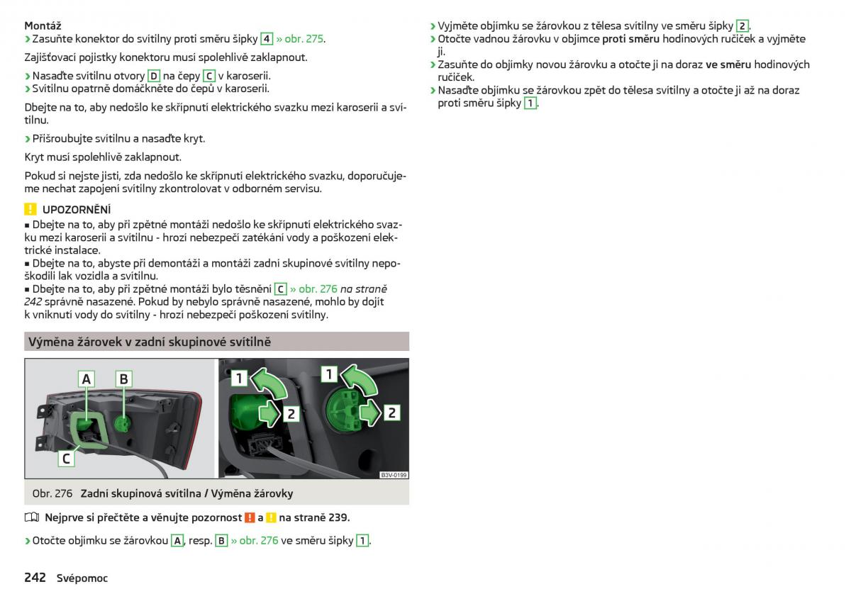 Skoda Superb III 3 navod k obsludze / page 244