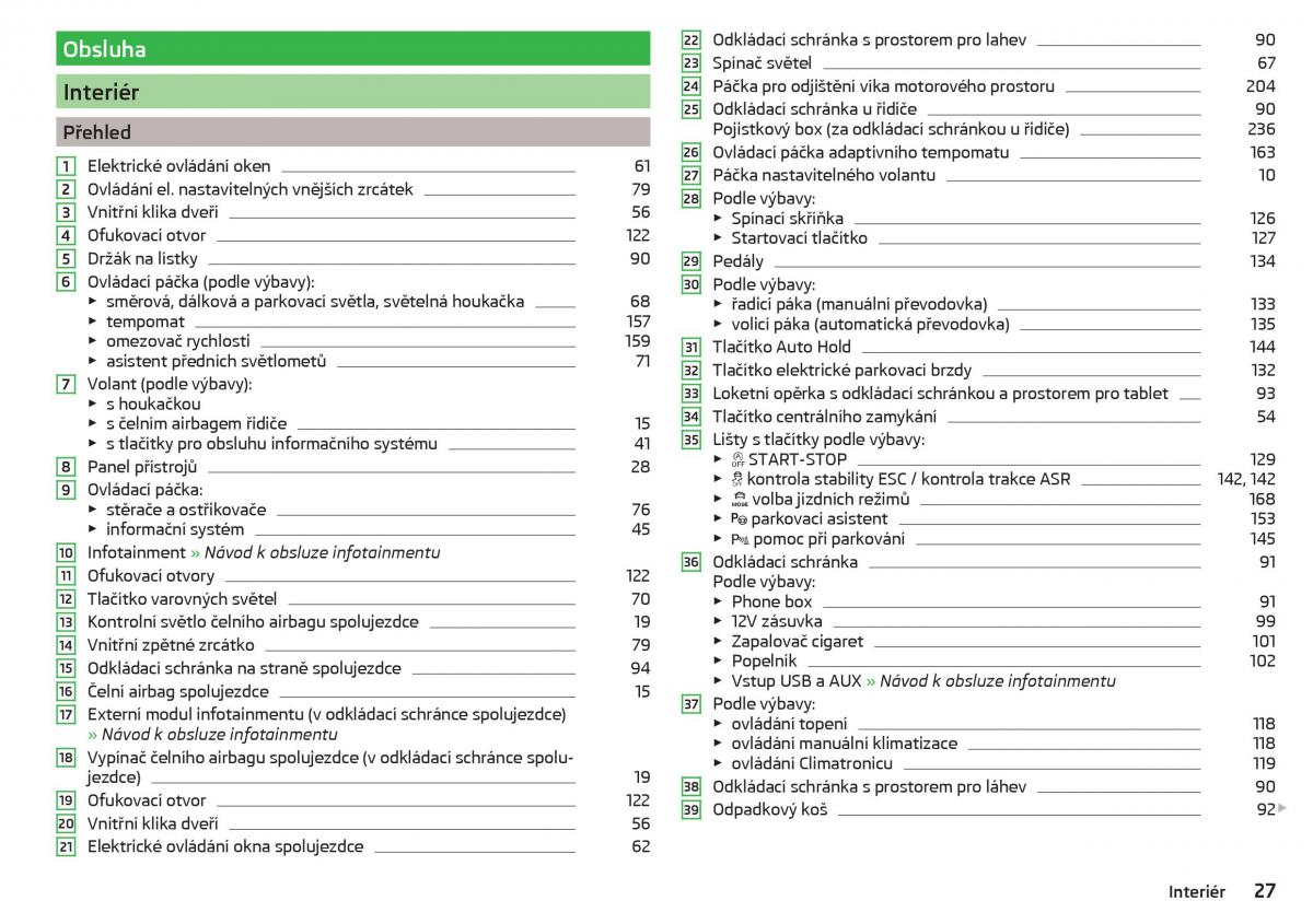 Skoda Superb III 3 navod k obsludze / page 29