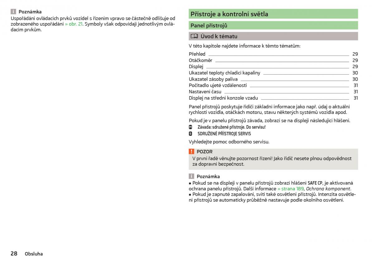 Skoda Superb III 3 navod k obsludze / page 30