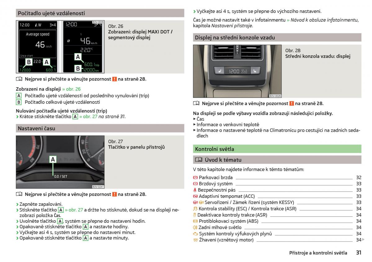 Skoda Superb III 3 navod k obsludze / page 33