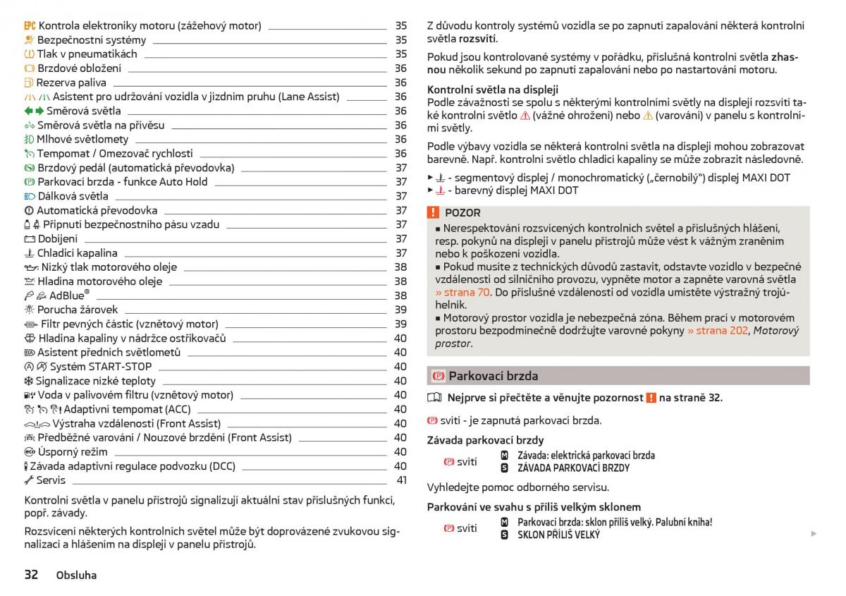 Skoda Superb III 3 navod k obsludze / page 34