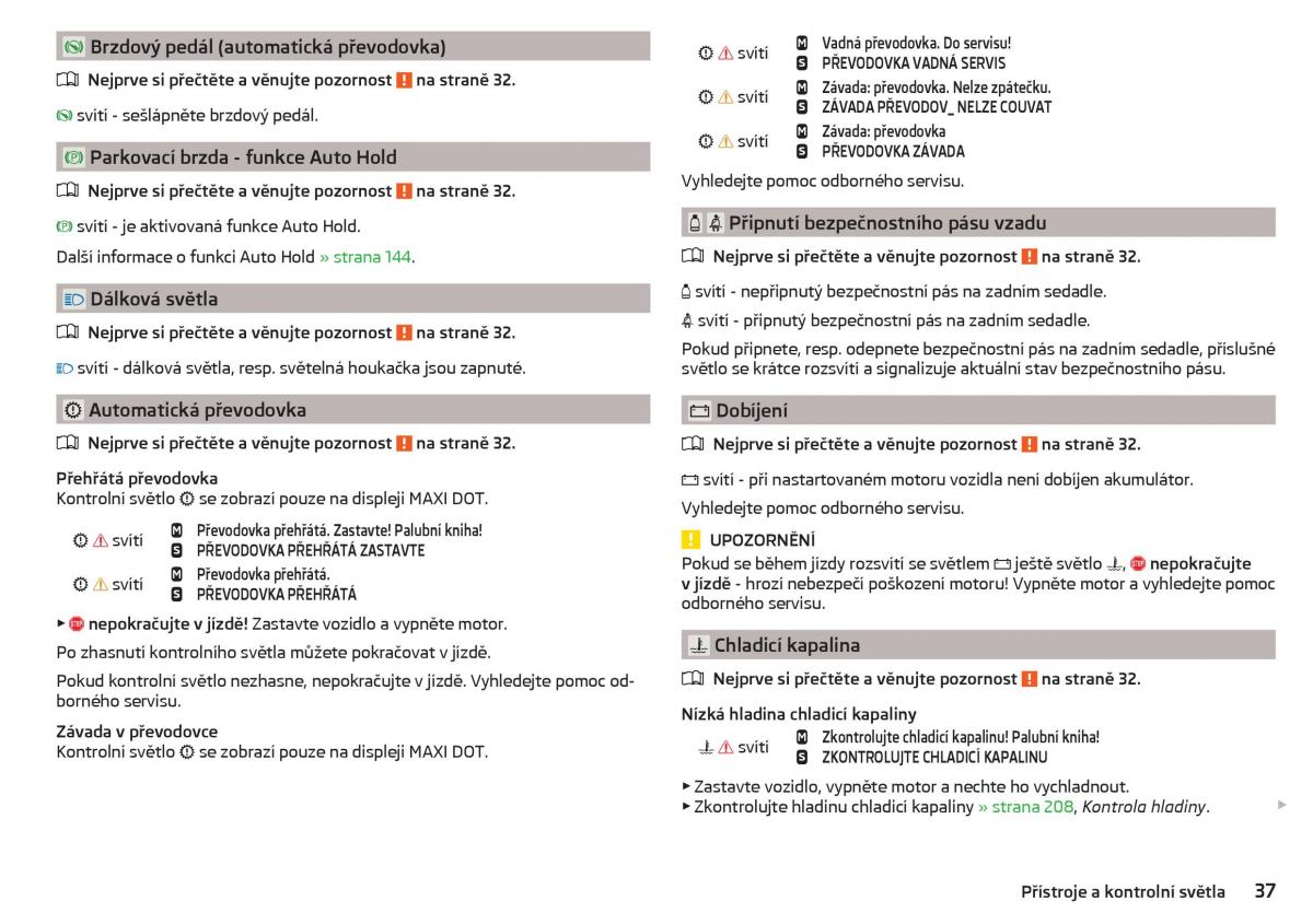 Skoda Superb III 3 navod k obsludze / page 39