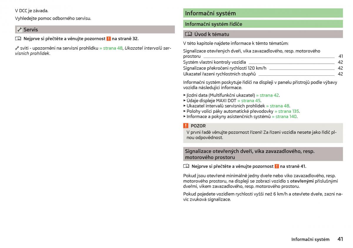 Skoda Superb III 3 navod k obsludze / page 43