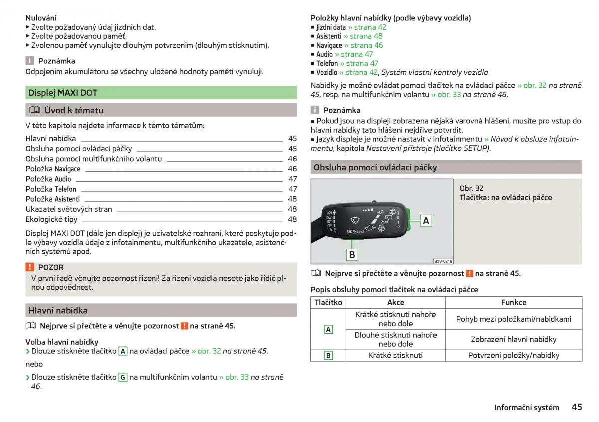 Skoda Superb III 3 navod k obsludze / page 47