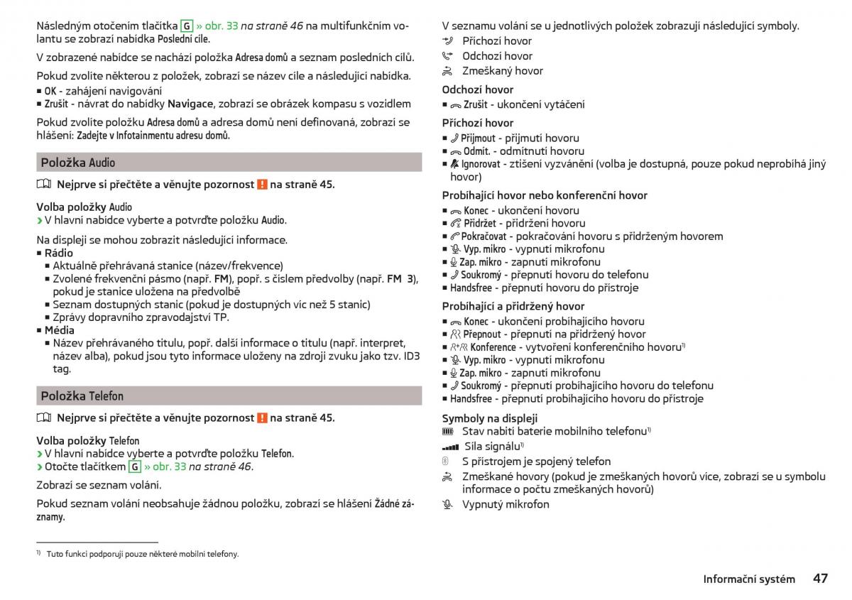 Skoda Superb III 3 navod k obsludze / page 49