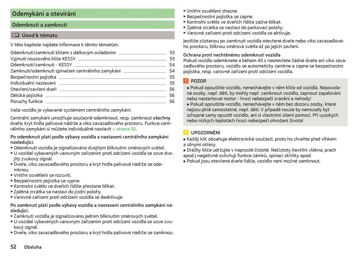 Skoda Superb III 3 navod k obsludze / page 54